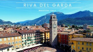 Riva del Garda Lake Garda Italy 4K Drone footage